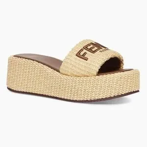 サンダル・ミュール FENDI Fendi Sunshine flatform sandals Fendi Sunshine FF Chenille Jacquard Platform Sandals